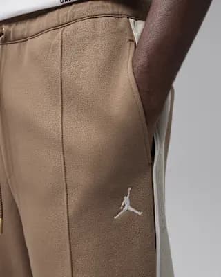 Air Jordan x Howard University Men's Pants Archaeo Brown/Cream II/Sail [Body: 94% polyester/6% spandex. Pocket bag knuckle side: 100% cotton., Machine wash, XS-3XL]