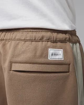 Air Jordan x Howard University Men's Pants Archaeo Brown/Cream II/Sail [Body: 94% polyester/6% spandex. Pocket bag knuckle side: 100% cotton., Machine wash, XS-3XL]