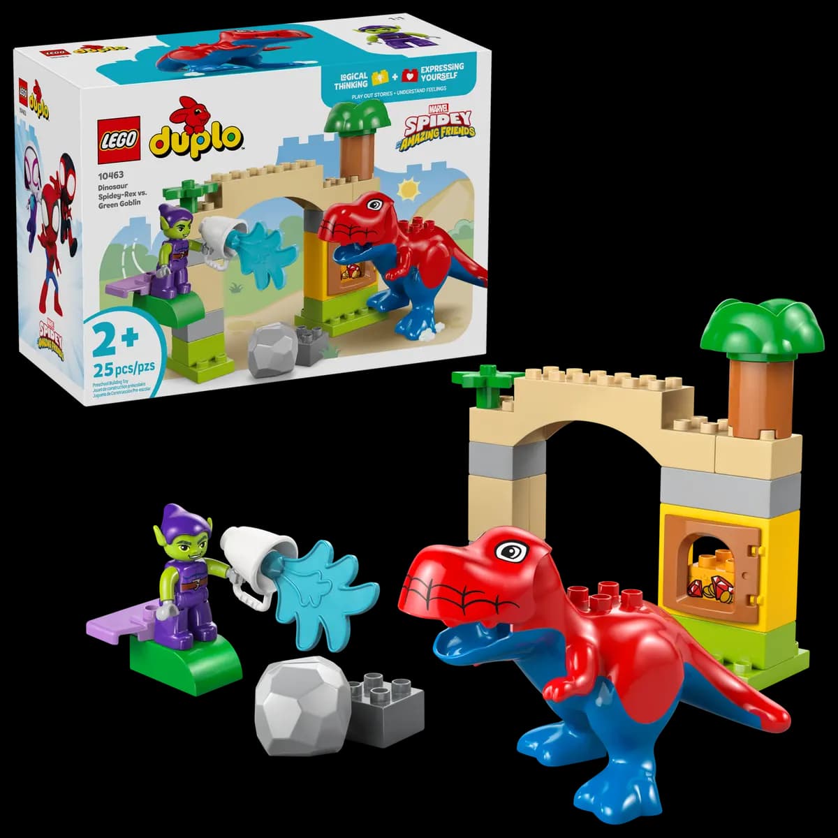 LEGO Dinosaur Spidey-Rex vs. Green Goblin 10463 [25 pieces, ages 2+, Marvel]