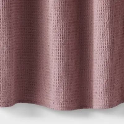 Threshold Waffle Weave Shower Curtain Mauve - Thresholdâ„¢ [100% Cotton, 2.15 Pounds, 72 Inches (H) x 72 Inches (W)]