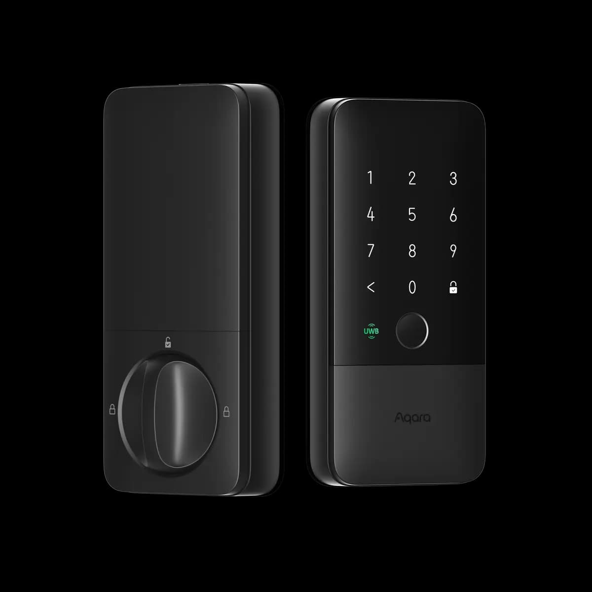 Aqara Smart Lock U400 Silver [rechargeable lithium battery, up to 6 months per charge, IP65-rated exterior, up to 50]