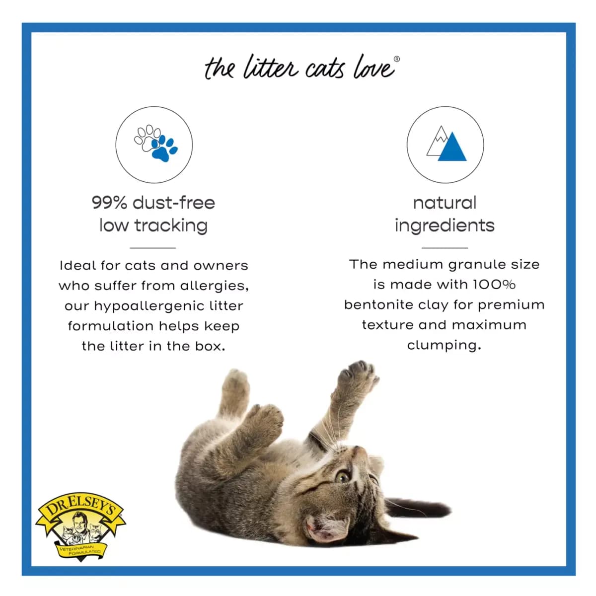 Dr. Elsey's Precious Cat Ultra Clumping Multi-Cat Clay Cat Litter - Unscented, Low Tracking [Species Cat, Brand Dr. Elsey's, Life Stage All, Nutritional Benefits Odor Control]