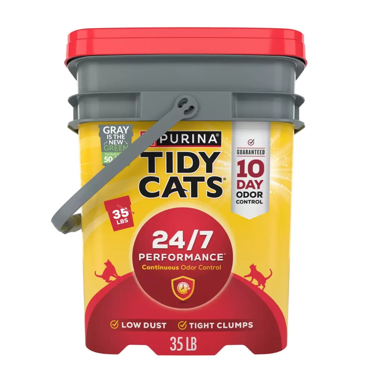 Purina Tidy Cats Clumping Cat Litter, 24⁄7 Performance Multi Cat Litter Purina® Tidy Cats® 24/7 Performance Clumping Multi-Cat Clay Cat Litter - Low Dust, 10 Day Odor [Features Gua