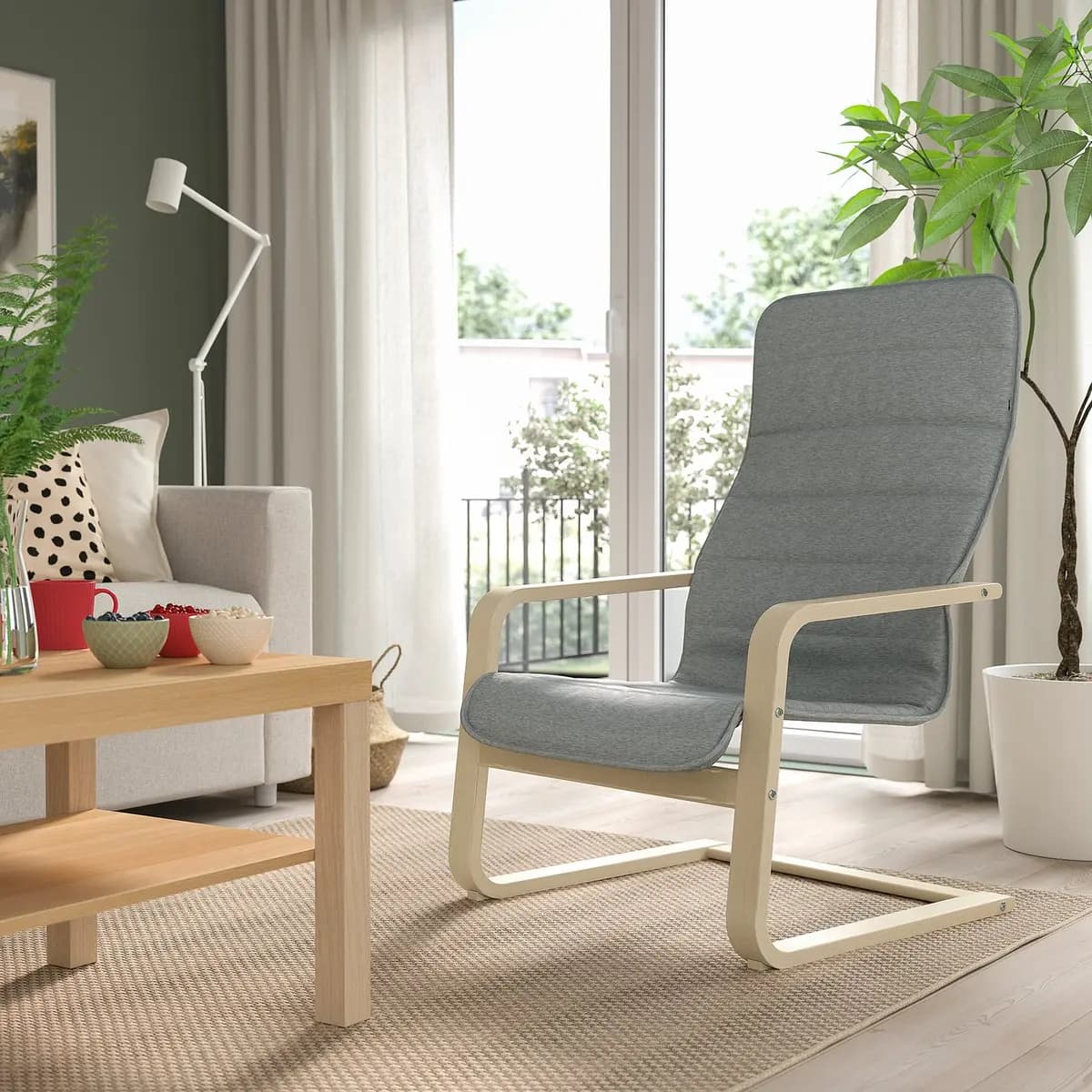 IKEA ÅRSUNDA Armchair, Knisa light gray [Width 26 1/8 ", Depth 28 1/2 ", Height 39 1/4 "]