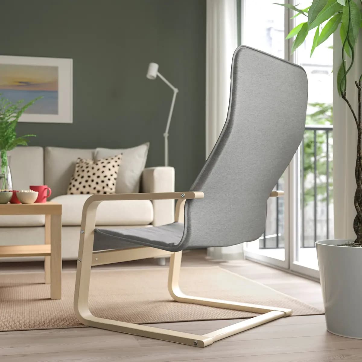 IKEA ÅRSUNDA Armchair, Knisa light gray [Width 26 1/8 ", Depth 28 1/2 ", Height 39 1/4 "]