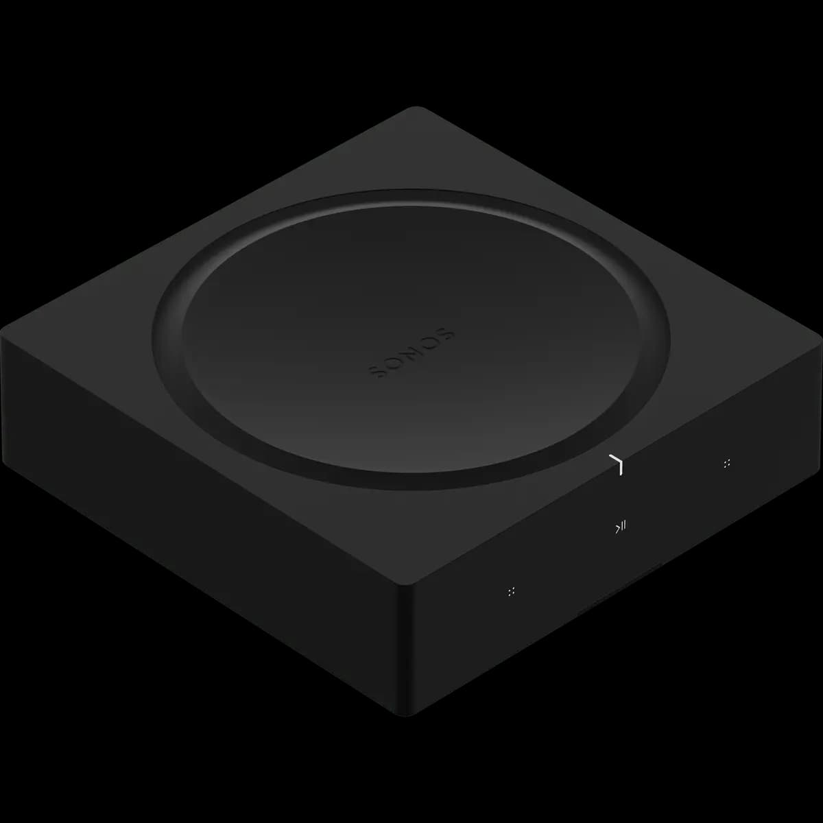 Sonos Amp [Stereo or dual mono sound, Use the Sonos app to adjust bass, treble, and loudness to optimize sound performance., This software measures the acoustics of the room then f