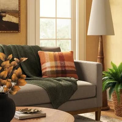 Threshold Chenille Throw Blanket Dark Sage Green - Thresholdâ„¢ [100% Recycled Polyester, Lightweight Fabric, OEKO-TEX STANDARD 100]