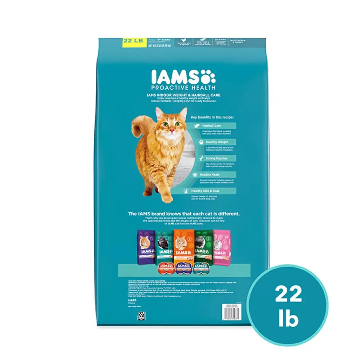 IAMS™ Proactive Health Indoor Adult Dry Cat Food - Weight & Hairball Care, Chicken [Species Cat, Brand IAMS, Food Type Dry, Breed Size All]