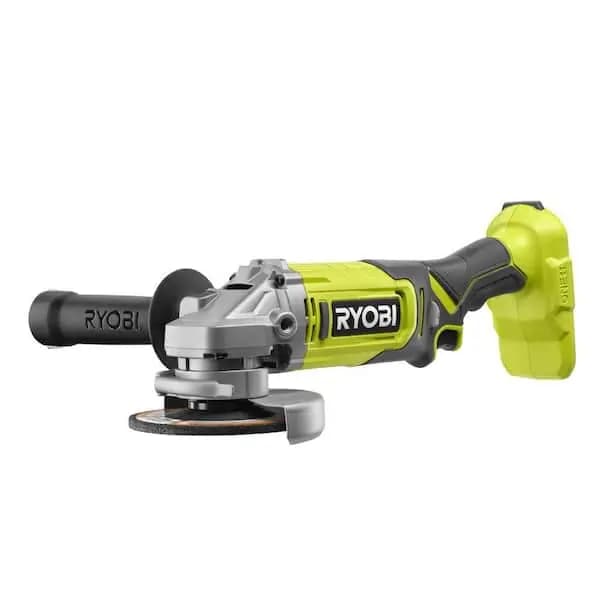 RYOBI ONE+ 18V Cordless 4-1/2 in. Angle Grinder (Tool Only), PCL445B [Amperage (A): 0.0 A, Battery Amp Hours: No Battery, Battery Power Type: Lithium Ion]