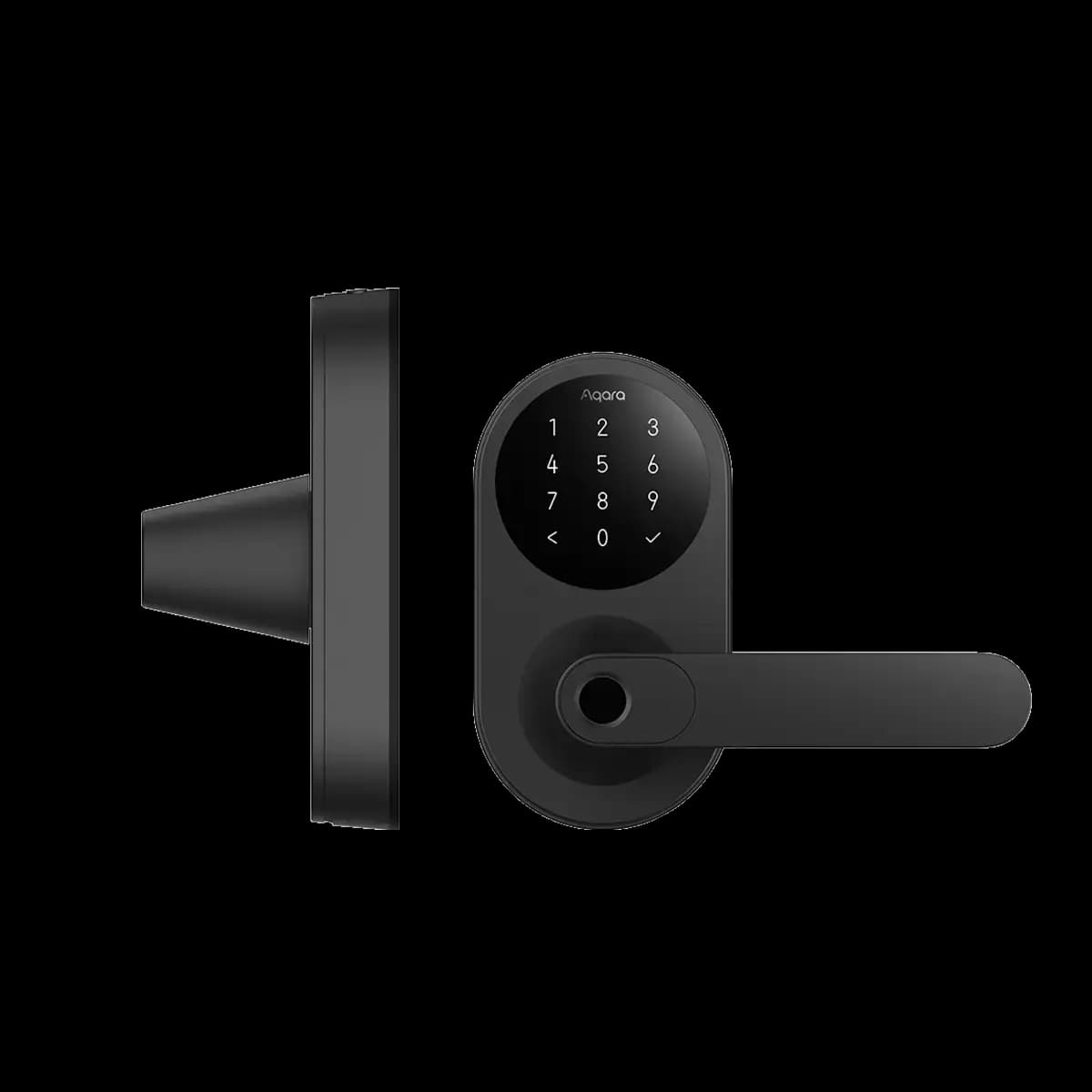 Aqara Smart Lock U300 Black [2290g (5.05 lb), Thread, Bluetooth 5.1, NFC, 140 x 76 x 73.5 mm (5.5 x 2.99 x 2.89 in.)]