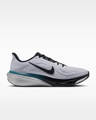 Nike Pegasus 42 Men's Road Running Shoes Football Grey/Bright Spruce/Metallic Silver/Black [Weight: Approx. 300g/10.59oz (Men’s US 10), Heel-to-toe drop: 10mm, Football Grey/Bright