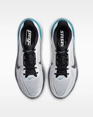 Nike Pegasus 42 Men's Road Running Shoes Football Grey/Bright Spruce/Metallic Silver/Black [Weight: Approx. 300g/10.59oz (Men’s US 10), Heel-to-toe drop: 10mm, Football Grey/Bright