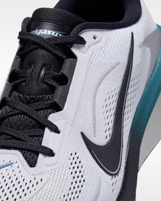 Nike Pegasus 42 Men's Road Running Shoes Football Grey/Bright Spruce/Metallic Silver/Black [Weight: Approx. 300g/10.59oz (Men’s US 10), Heel-to-toe drop: 10mm, Football Grey/Bright