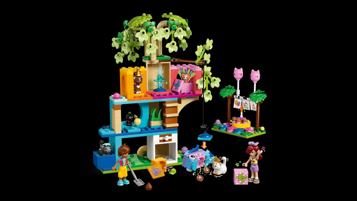LEGO Cat Birthday Party & Tree House 42666 [321 pieces, ages 6+, Friends]