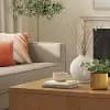 Modern Textured Ceramic Round Vase White - Threshold™ [7.75 Inches (H) x 8 Inches (W), 3.12 Pounds, Ceramic]