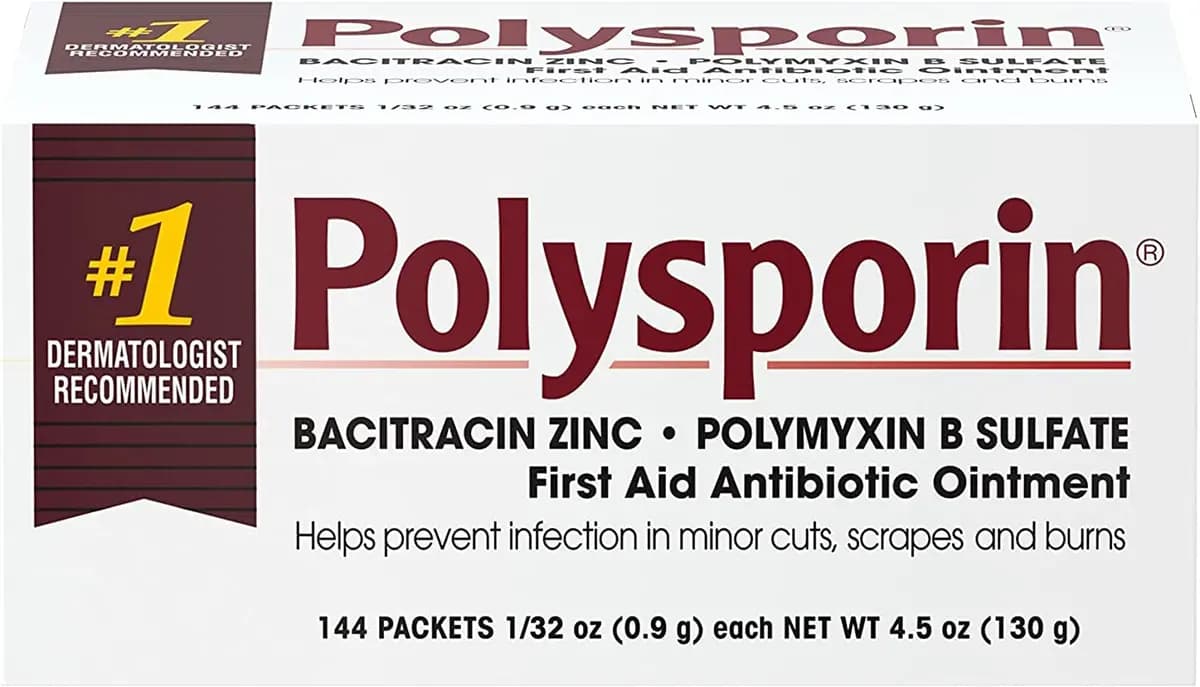 Johnson & Johnson 84247 First Aid Polysporin Ointment, Pack of 144 [7.24 x 4.41 x 3.66 inches, 9.3 ounces, NDC 69968-0060-9]