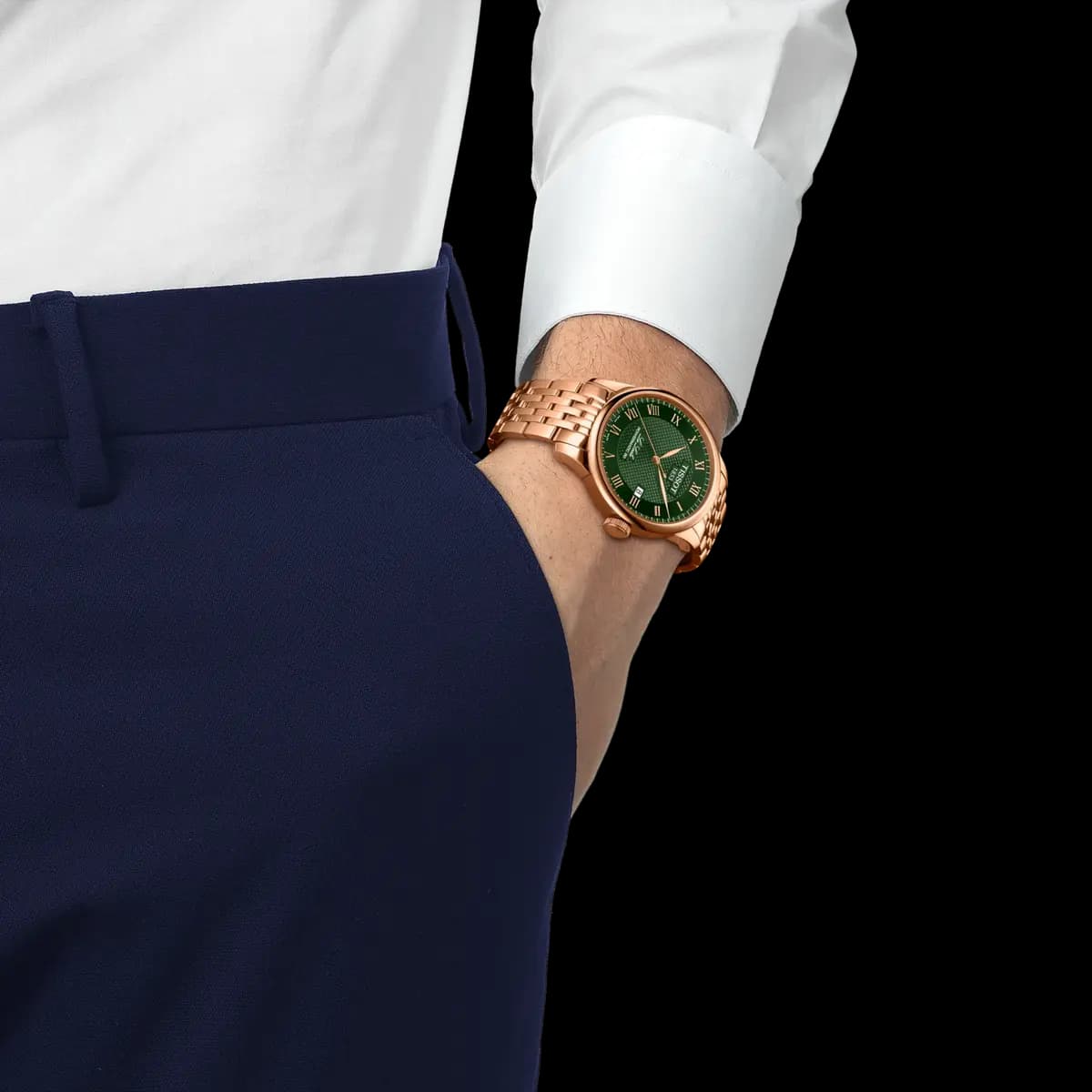 Tissot Le Locle 39.3mm Green T0064073309300 [39.30 mm, Swiss automatic, 30 m]