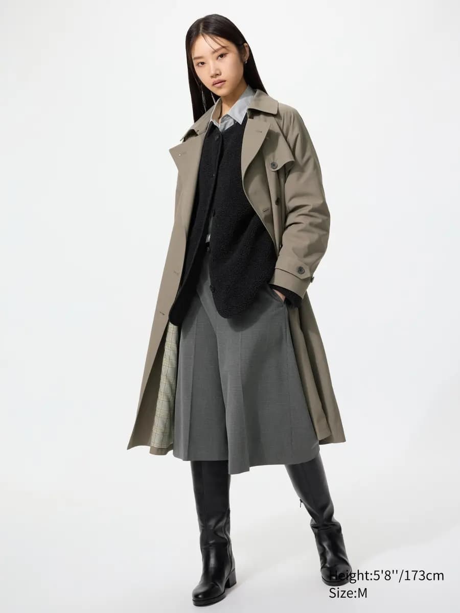 Uniqlo Pile Lined Fleece Relaxed Cardigan Dark Brown [Imported, Machine washable., Binder finish at the cuffs keeps cold air out.]