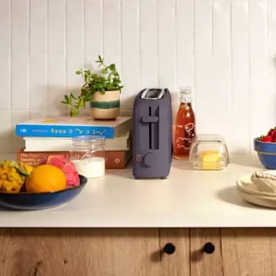 bella Housewares bella 2-Slice Slim Toaster Plum: Metal, 900W, 2-Year Warranty, Spot Clean, 6.85" H, 3.58" D, 14.88" W, 1.98 lbs [900 Watts, Metal, 2.47 Pounds]