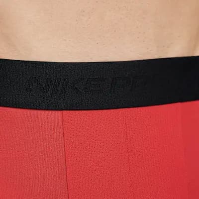 Nike Pro Men's Dri-FIT 3/4-Length Fitness Tights University Red/Black [University Red/Black, Machine wash, Imported]
