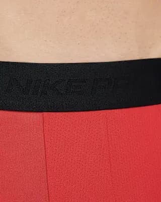 Nike Pro Men's Dri-FIT 3/4-Length Fitness Tights University Red/Black [University Red/Black, Machine wash, Imported]