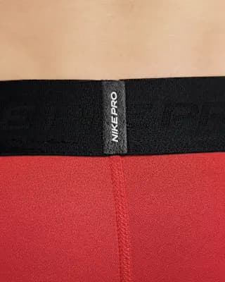 Nike Pro Men's Dri-FIT 3/4-Length Fitness Tights University Red/Black [University Red/Black, Machine wash, Imported]