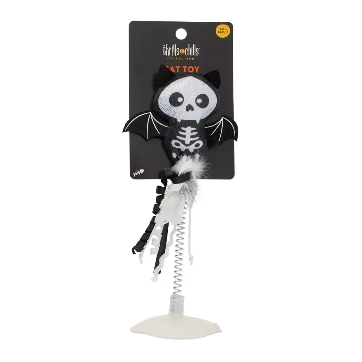 Thrills & Chills™ Halloween Bat Swatter Cat Toy [Brand Thrills & Chills®, Includes 1 Toy, Intended For Cats, Activity Swat & Pounce, Hunt & Stalk]