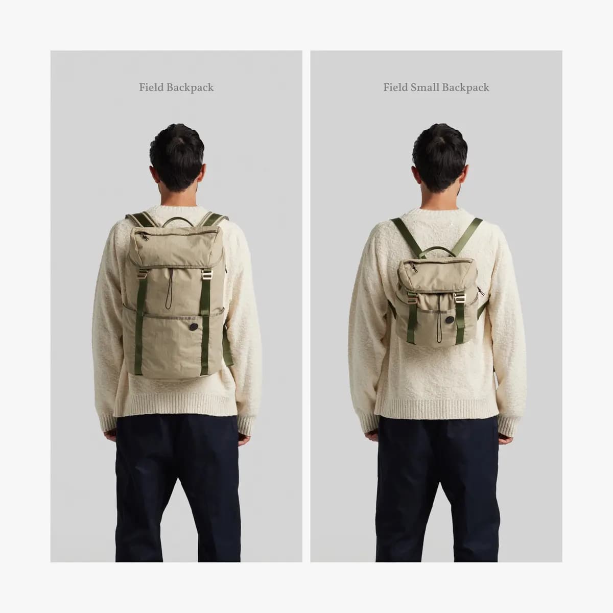 Monos Field Small Backpack Dune [Zippered side entry padded tablet sleeve, Three exterior bellowed pockets for easy access, 0.75 lb / 0.34 kg]