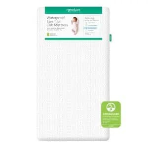Newton Essentials Waterproof Crib Mattress - White [Dimensions (Overall) 52 Inches (L), 28 Inches (W), Weight 11 Pounds, Suggested Age 0-3 Years, Fill Material 100% Polyethylene]