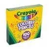 Crayola 100ct Colored Pencil Set, Art School Supplies, Classroom Must Haves, Gifts for Teachers and Kids, Ages 5+ [Suggested Age 5 Years and Up, Features Presharpened, Non-Toxic, P