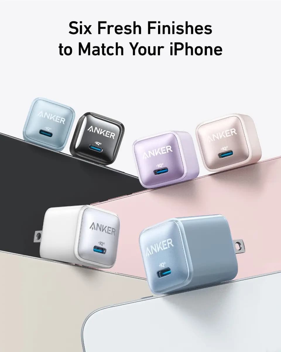 Anker Nano Charger (20W) [USB, 20 watts, 1.16 x 1.16 x 1.18 inches]