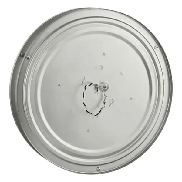 Hampton Bay Flaxmere 12 in. Modern Brushed Nickel 5 CCT Integrated LED Flush Mount for Kitchens or Bedrooms, HB1023C5CCT-35 [Actual Color Temperature (K): 2700,3000,3500,4000,5000,