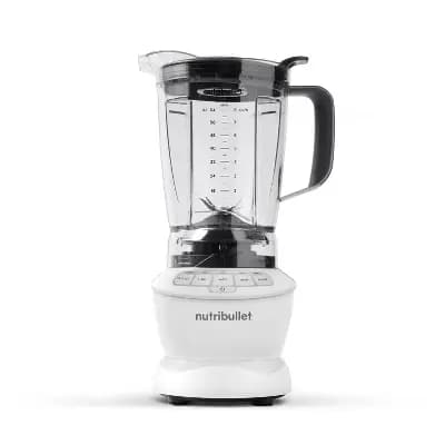 nutribullet Blender Full Size Combo 1200 Watt 640z NBF20500AW - Matte White: Smoothie Blender, 64oz Capacity, 4 Speeds [1200 Watts, 64 fl oz (US), 7.14 Pounds]
