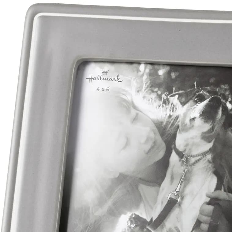 Forever Loved Gray Picture Frame, 4x6 [Message Forever Loved, Dimensions 9'' W x 7.87'' H x 0.62'' D, Material Ceramic and glass., Count 1]