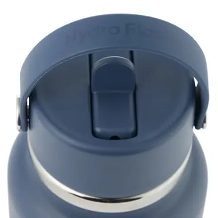 Hydro Flask Wide-Mouth Vacuum Water Bottle with Flex Straw Cap - 32 fl. oz. Harbor Blue [Multisport, 0.9 liters, 32 fluid ounces]