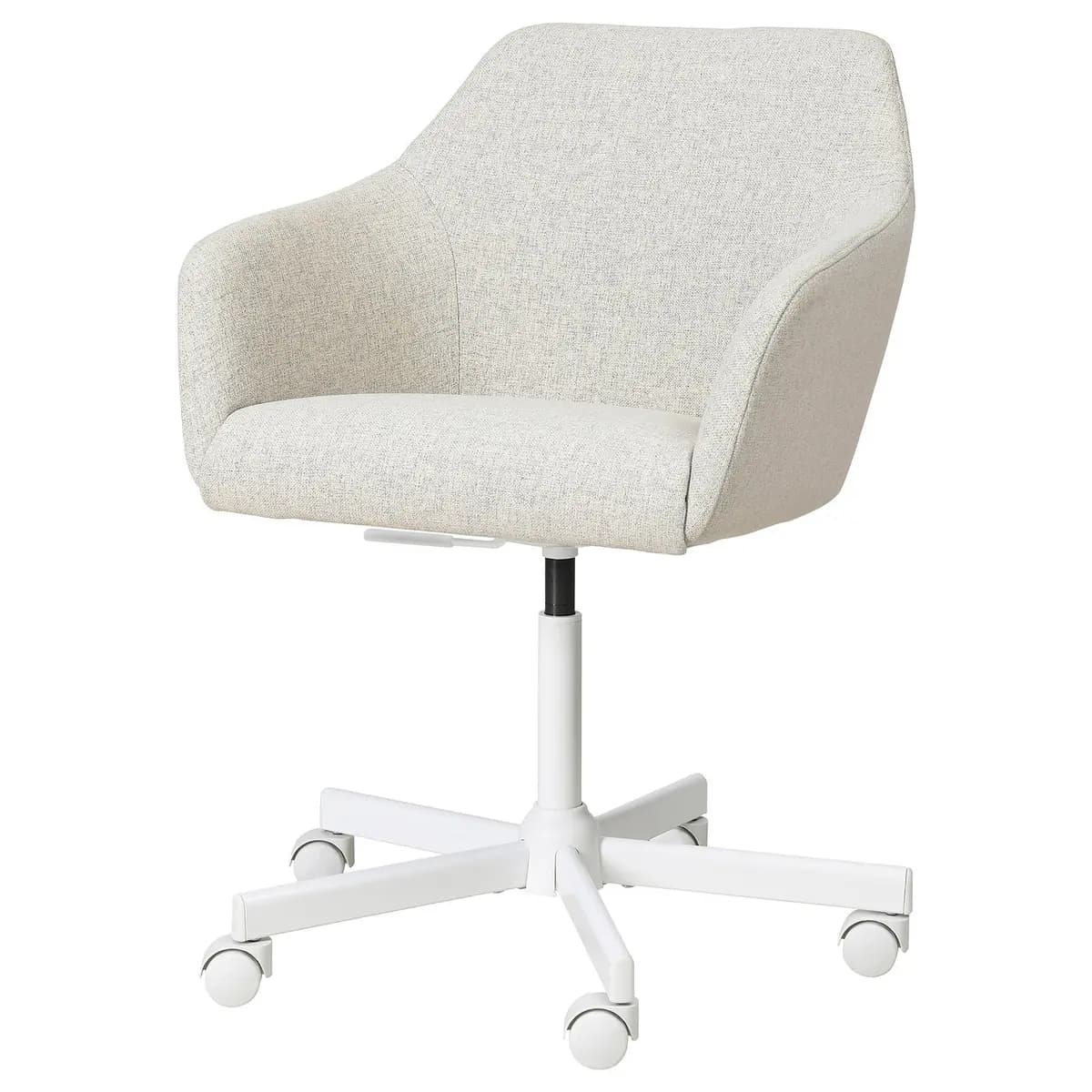 IKEA TOSSBERG / MALSKÄR Swivel chair, Gunnared beige/white [Tested for 243 lb, Width 26 3/8 ", Depth 26 3/8 "]