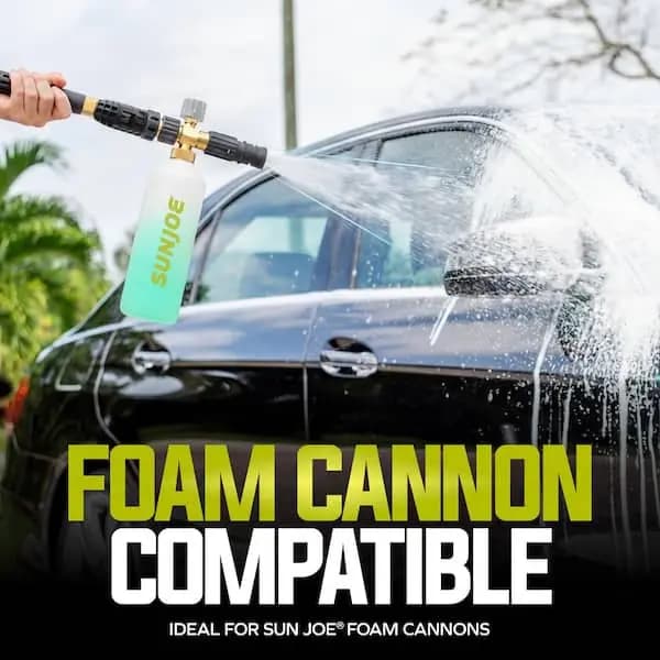 Sun Joe 1 Gal. Premium Snow Foam Pressure Washer Rated Car Wash Soap and Cleaner, Coconut, SPX-FCS1G-COC [Container Size (oz.): 128, Features: No Additional Features, Returnable: 9