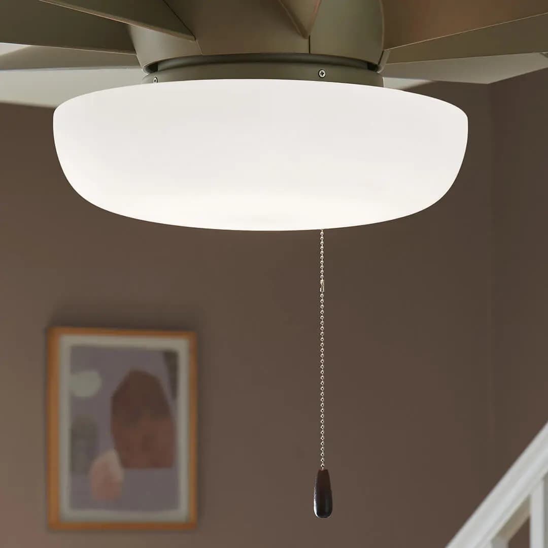 Kichler Fan Light Kit White (380960) [Attribute Selectable CCT, Attribute 2 Built-In Options, Attribute 3000K, 5000K]