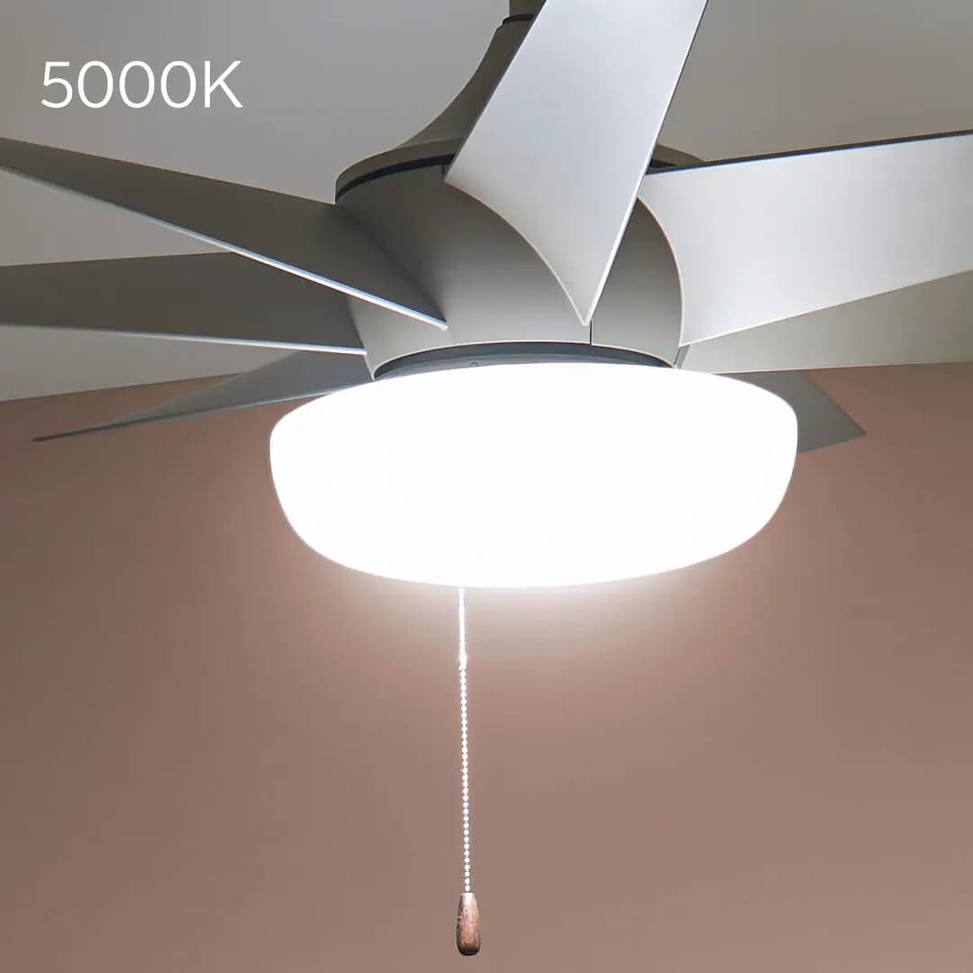 Kichler Fan Light Kit White (380960) [Attribute Selectable CCT, Attribute 2 Built-In Options, Attribute 3000K, 5000K]
