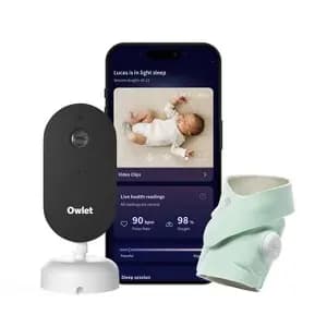 Owlet Dream Duo (Gen 3) - All-in-One Smart Baby Monitoring Bundle with Sock & 2K HD Cam - Mint [Dimensions (Overall) 5.7 Inches (H) x 10.23 Inches (W) x 4.37, Weight 2.16 Pounds, S