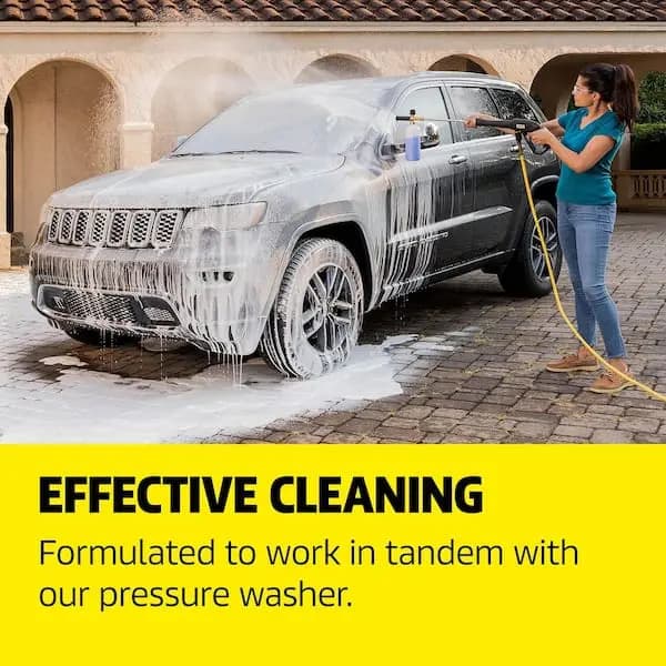 Karcher 1 Gal. Car Wash & Wax Pressure Washer Cleaning Detergent Soap Concentrate, 9.558-146.0 [Container Size (oz.): 128, Features: No Additional Features, Returnable: 90-Day]