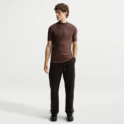 Nike Tech Men's Open-Hem Fleece Pants Shadow Brown [Shadow Brown, Pockets, Reflective details]