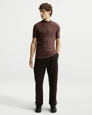 Nike Tech Men's Open-Hem Fleece Pants Shadow Brown [Shadow Brown, Pockets, Reflective details]