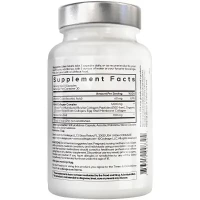 Amen Collagen Peptides 5 Types, Vitamin C, Hyaluronic Acid Capsules - 90ct [18 Years and Up, Capsule, 90]
