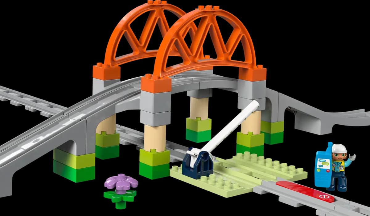 LEGO Train Bridge and Tracks Expansion Set 10426 [42 pieces, ages 2+, DUPLOÃƒÆ’Ã†â€™ÃƒÂ¢Ã¢â€šÂ¬Ã…Â¡ÃƒÆ’Ã¢â‚¬Å¡Ãƒâ€šÃ‚Â®]
