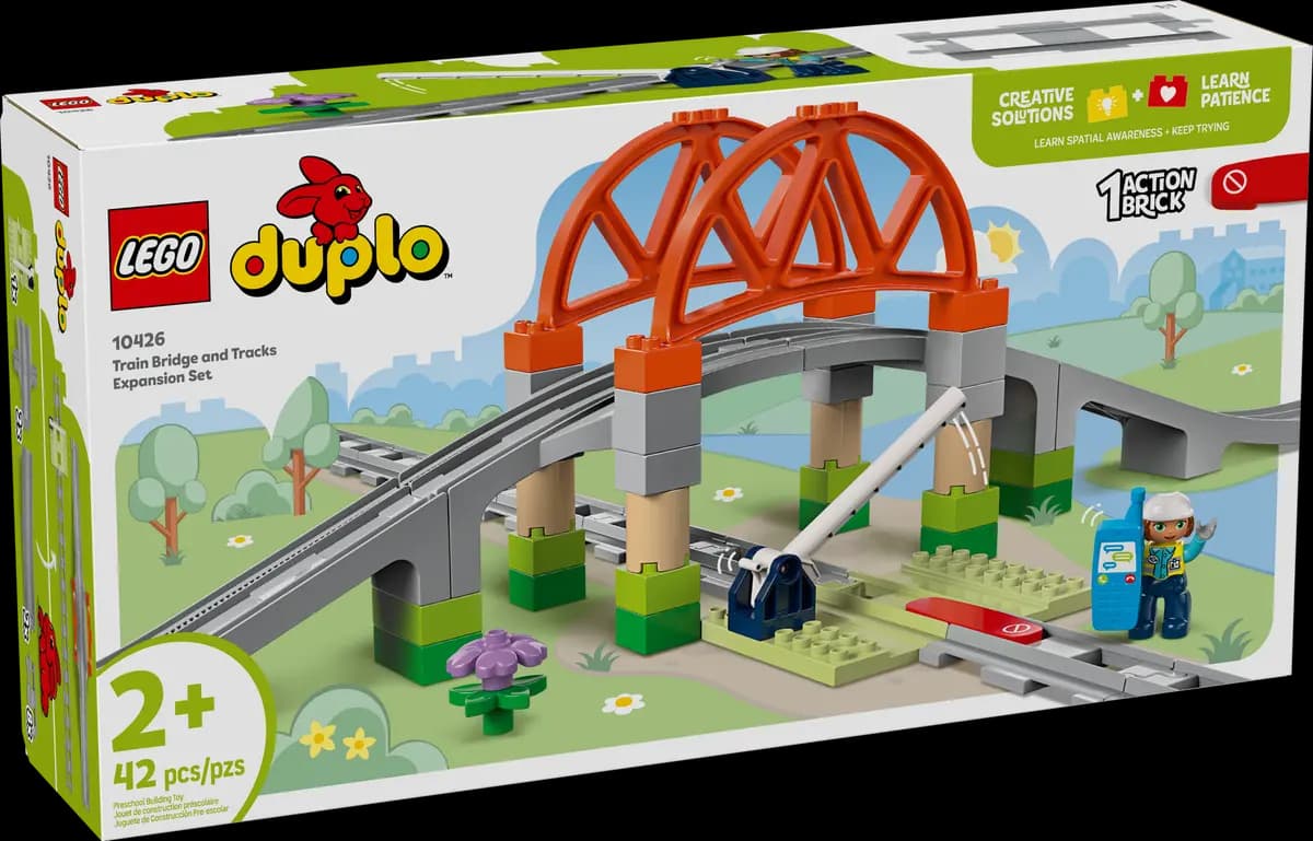 LEGO Train Bridge and Tracks Expansion Set 10426 [42 pieces, ages 2+, DUPLOÃƒÆ’Ã†â€™ÃƒÂ¢Ã¢â€šÂ¬Ã…Â¡ÃƒÆ’Ã¢â‚¬Å¡Ãƒâ€šÃ‚Â®]