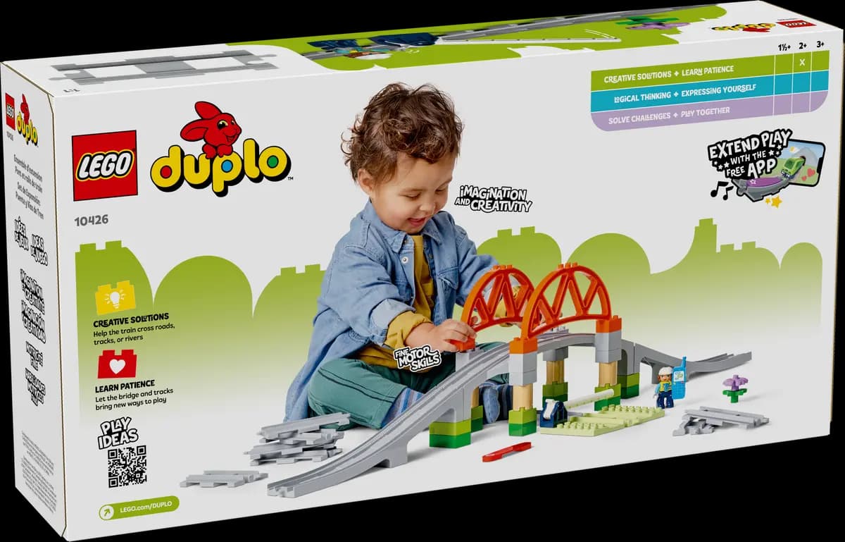 LEGO Train Bridge and Tracks Expansion Set 10426 [42 pieces, ages 2+, DUPLOÃƒÆ’Ã†â€™ÃƒÂ¢Ã¢â€šÂ¬Ã…Â¡ÃƒÆ’Ã¢â‚¬Å¡Ãƒâ€šÃ‚Â®]