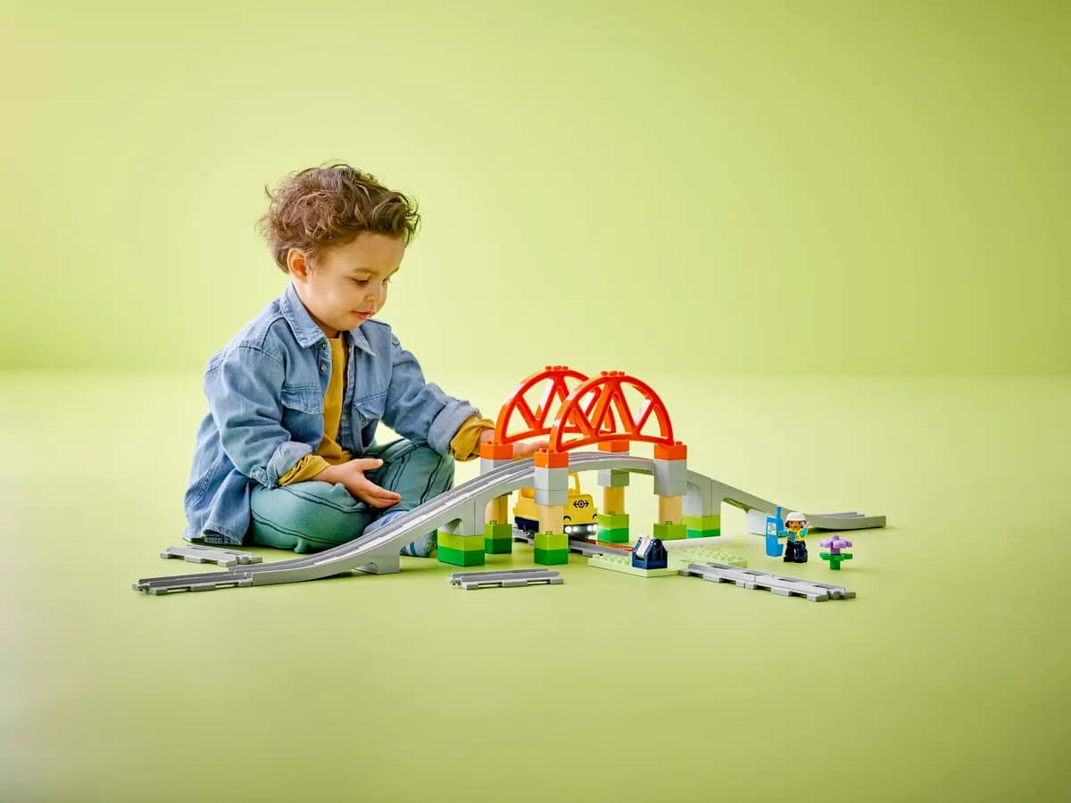 LEGO Train Bridge and Tracks Expansion Set 10426 [42 pieces, ages 2+, DUPLOÃƒÆ’Ã†â€™ÃƒÂ¢Ã¢â€šÂ¬Ã…Â¡ÃƒÆ’Ã¢â‚¬Å¡Ãƒâ€šÃ‚Â®]