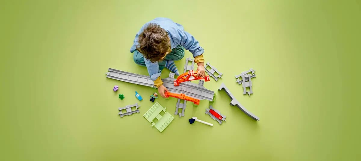 LEGO Train Bridge and Tracks Expansion Set 10426 [42 pieces, ages 2+, DUPLOÃƒÆ’Ã†â€™ÃƒÂ¢Ã¢â€šÂ¬Ã…Â¡ÃƒÆ’Ã¢â‚¬Å¡Ãƒâ€šÃ‚Â®]