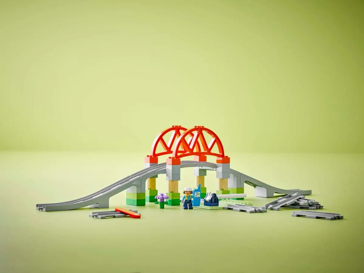 LEGO Train Bridge and Tracks Expansion Set 10426 [42 pieces, ages 2+, DUPLOÃƒÆ’Ã†â€™ÃƒÂ¢Ã¢â€šÂ¬Ã…Â¡ÃƒÆ’Ã¢â‚¬Å¡Ãƒâ€šÃ‚Â®]